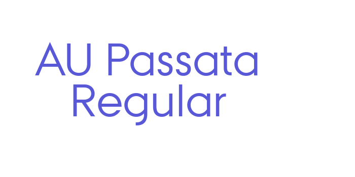 AU Passata Regular Font Download