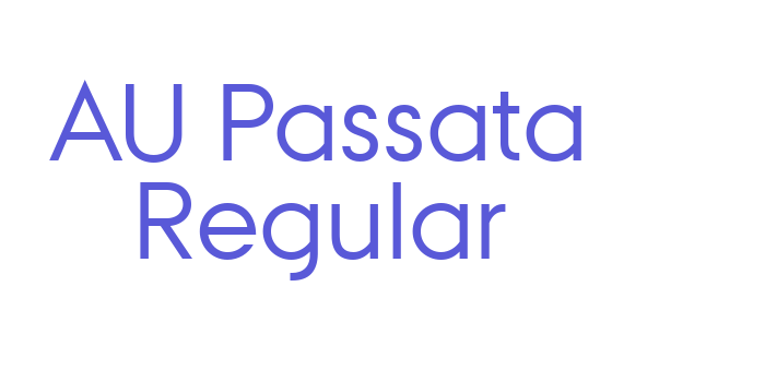 AU Passata Regular Font