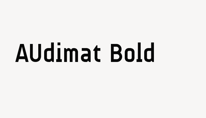 AUdimat Bold font download