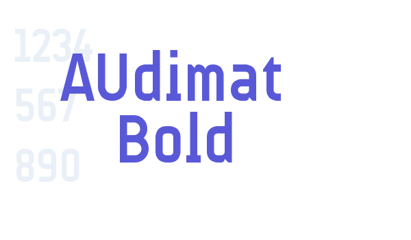 AUdimat Bold font free