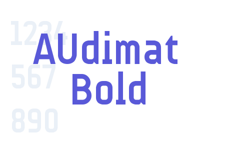 AUdimat Bold Font