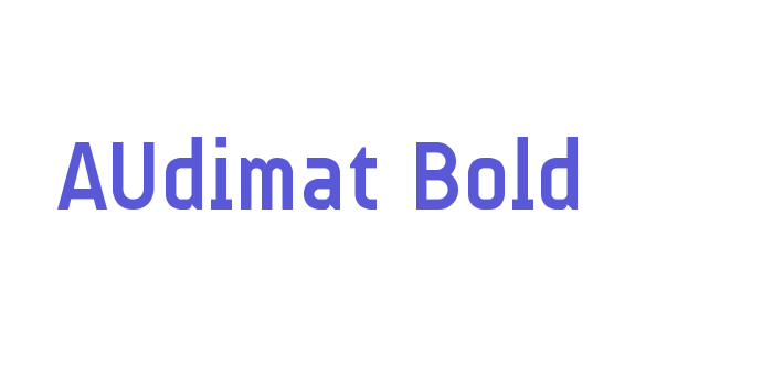 AUdimat Bold Font Download