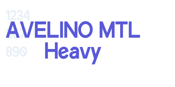 AVELINO MTL Heavy font free