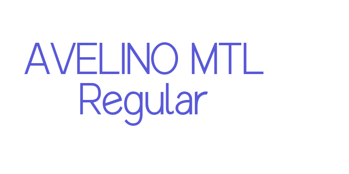 AVELINO MTL Regular Font Download