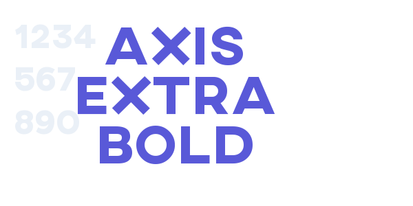 AXIS Extra Bold font free