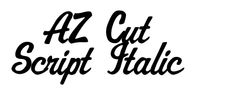 AZ Cut Script Italic