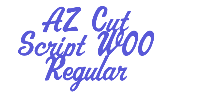 AZ Cut Script W00 Regular Font Download