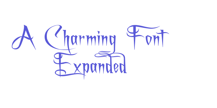 A Charming Font Expanded Font