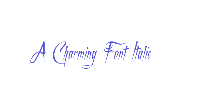 A Charming Font Italic Font Download