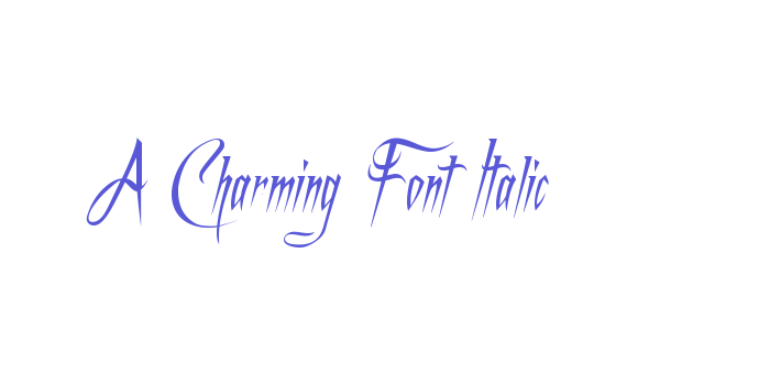 A Charming Font Italic Font