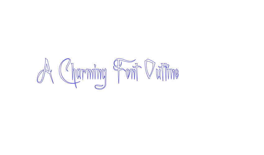 A Charming Font Outline Font Download