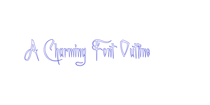 A Charming Font Outline Font Download