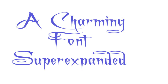 A Charming Font Superexpanded Font Download