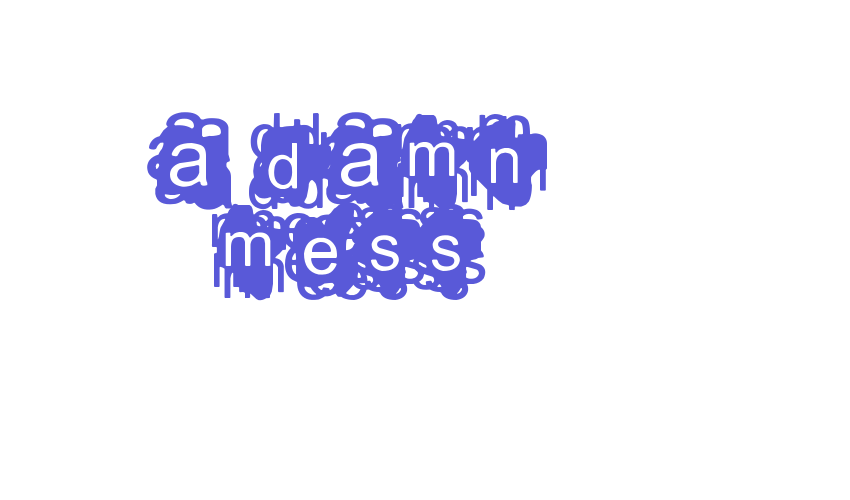 A Damn Mess Font Download