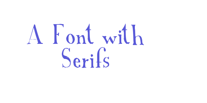 A Font with Serifs Font Download