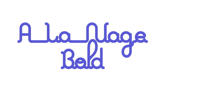 A La Nage Bold Font