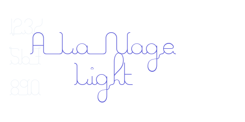 A La Nage Light-font-download