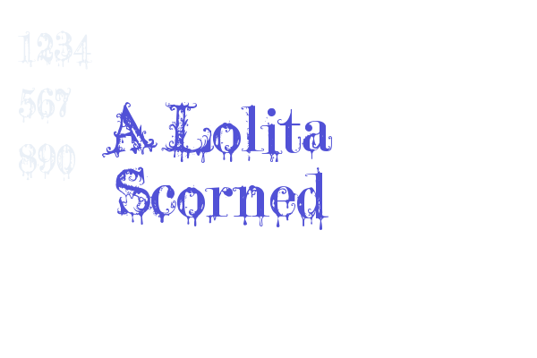 A Lolita Scorned Font Download