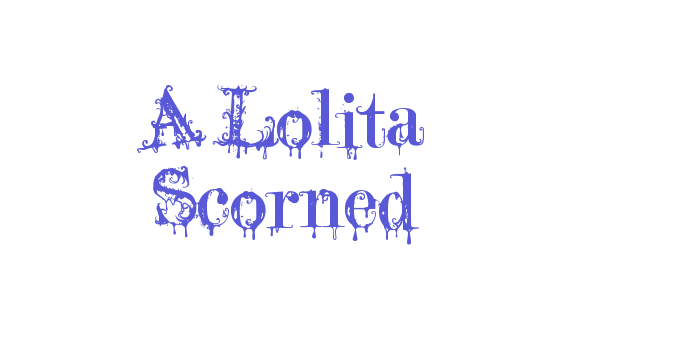 A Lolita Scorned Font Download