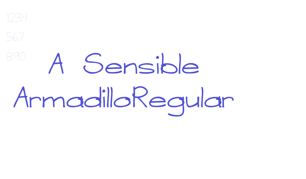 A Sensible ArmadilloRegular-font-download