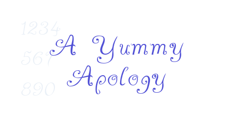 A Yummy Apology-font-download