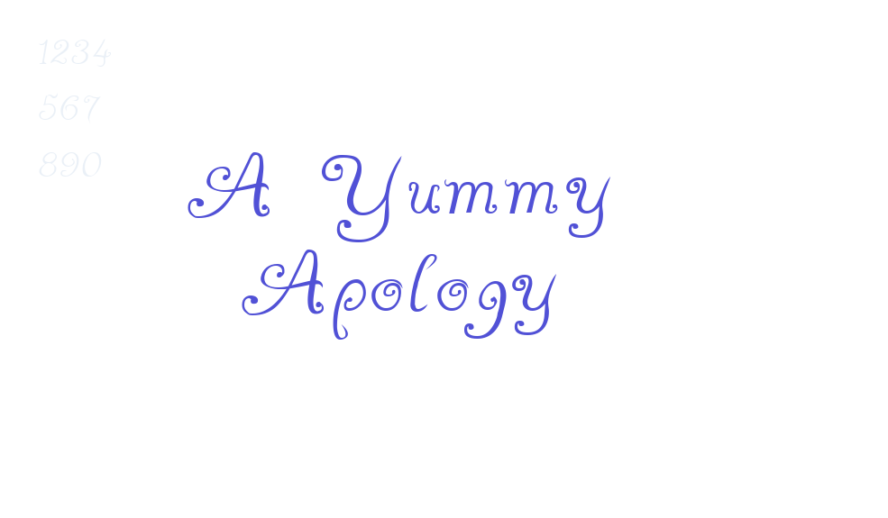 A Yummy Apology-font-download