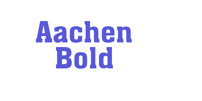 Aachen Bold Font