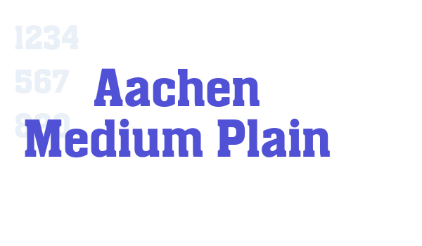 Aachen Medium Plain font download