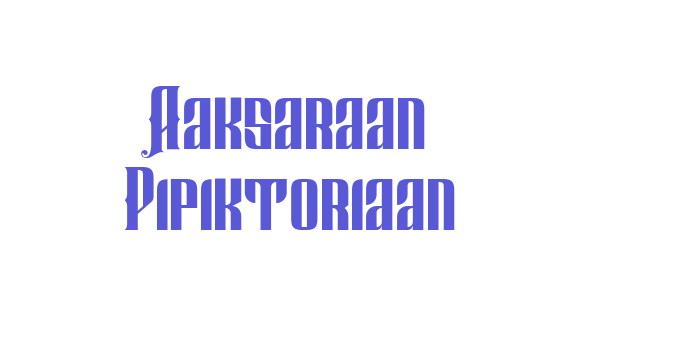 Aaksaraan Pipiktoriaan Font Download