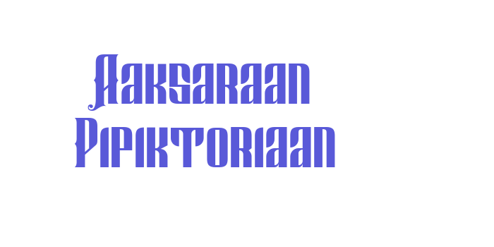 Aaksaraan Pipiktoriaan Font