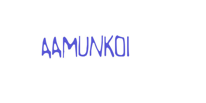 Aamunkoi Font