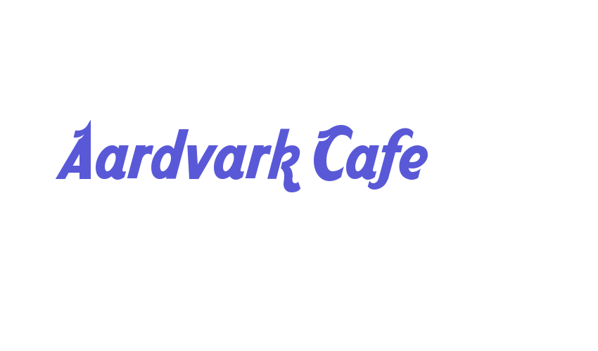 Aardvark Cafe Font