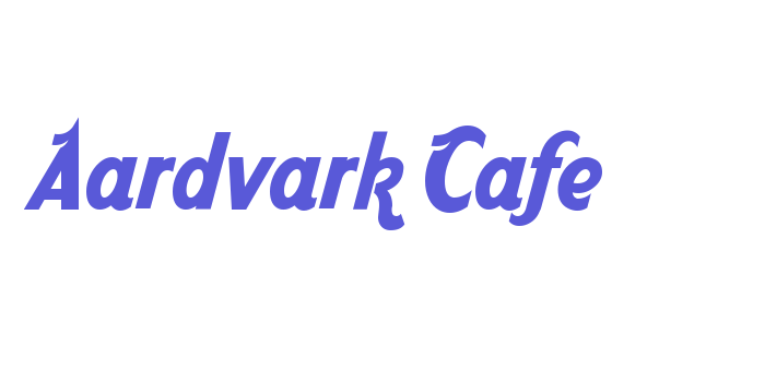 Aardvark Cafe Font