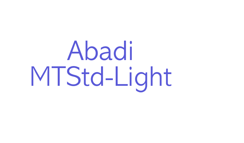 Abadi MTStd-Light Font