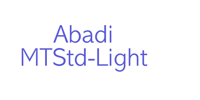 Abadi MTStd-Light Font Download