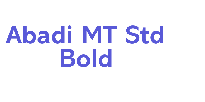 Abadi MT Std Bold Font Download