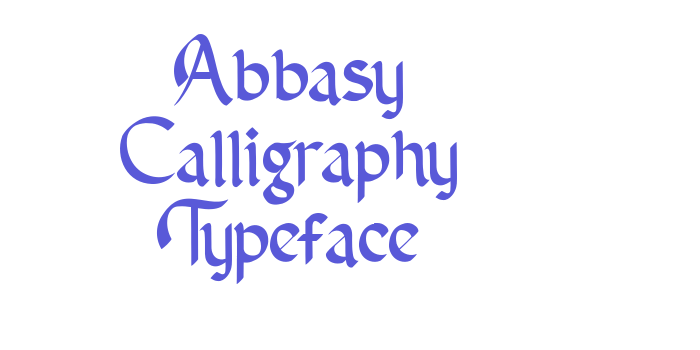 Abbasy Calligraphy Typeface Font Download