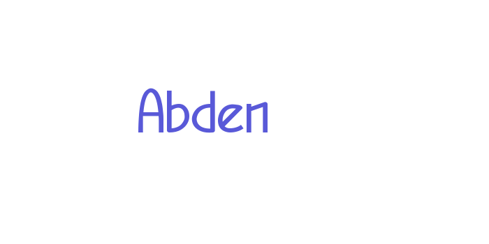 Abden Font Download