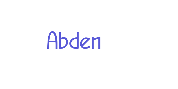 Abden Font