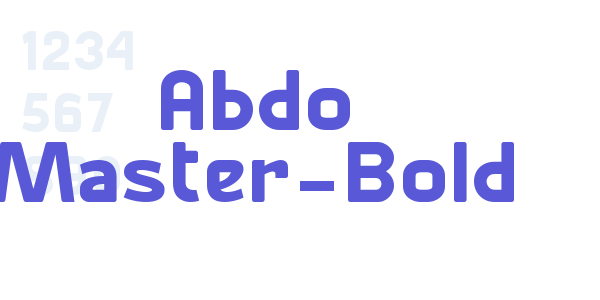 Abdo Master-Bold font free