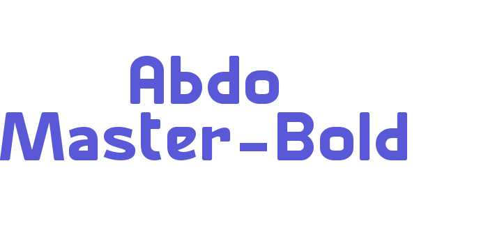 Abdo Master-Bold Font Download