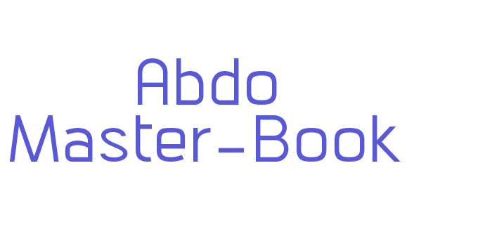 Abdo Master-Book Font Download