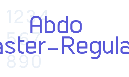 Abdo Master-Regular Font Download