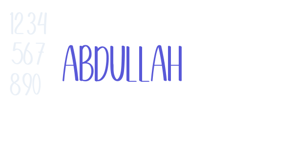 Abdullah font free