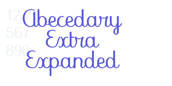 Abecedary Extra Expanded font free