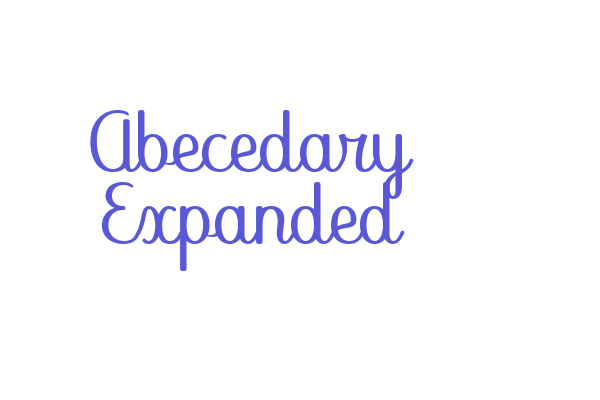 Abecedary Expanded Font