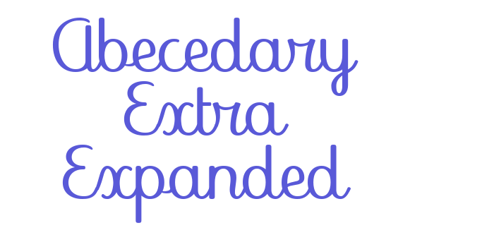 Abecedary Extra Expanded Font