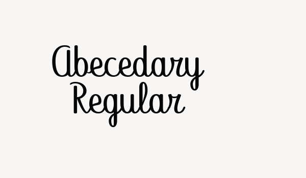 Abecedary Regular Font