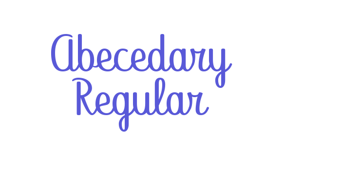 Abecedary Regular Font