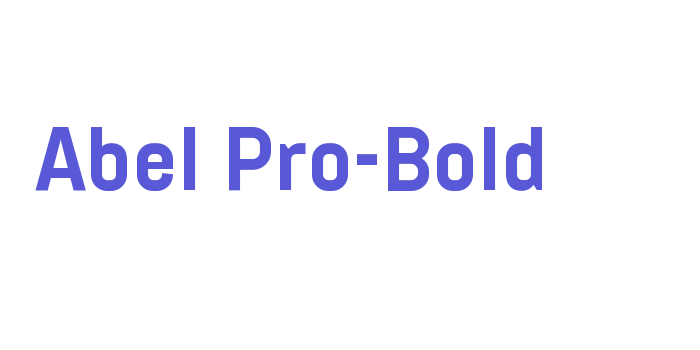 Abel Pro-Bold Font Download